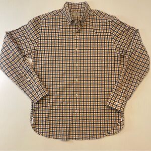 J. Crew Blue and Orange Casual Button Down Shirt